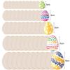 30-80mm Wooden Easter Eggs Kids DIY Painting Crafts Blank Bunny Eggs Wood Chips Happy Easter Party Home Decoration Ornament Gift