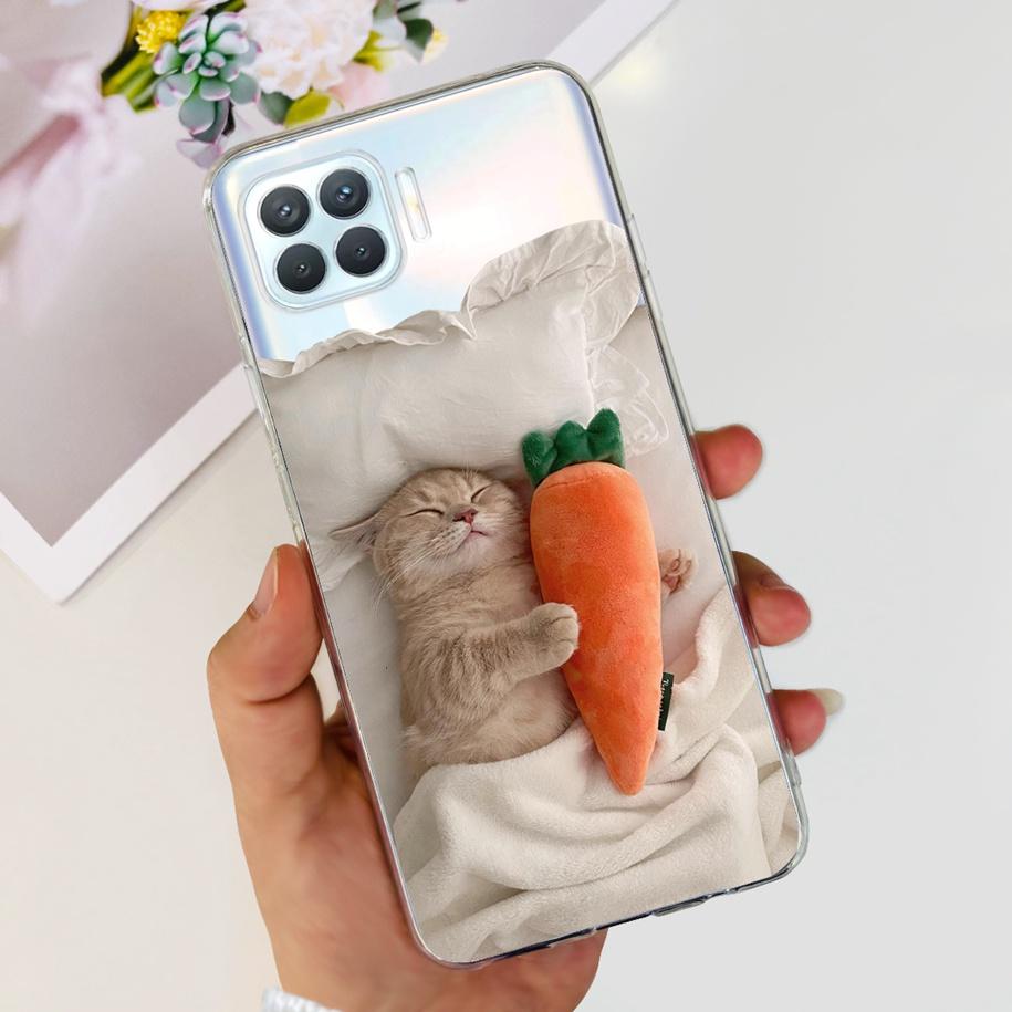 Чехол для OPPO Reno 4 Lite CPH2125 Чехол для телефона Милый Мультяшный Мягкий Силиконовый Задняя Крышка Для OPPO F17 Pro CPH2119 Coque A93 2020 Funda