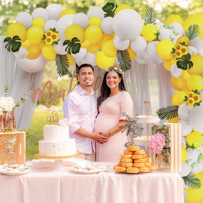 Yellow White Balloon Garland Arch Kit 86Pcs Party Decorations for Boys Girls Women Birthday Christening Wedding