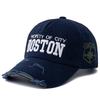 Новая хлопковая винтажная кепка высокого качества с вышитыми буквами BOSTON бейсболка для мужчин и женщин для занятий спортом на открытом воздухе