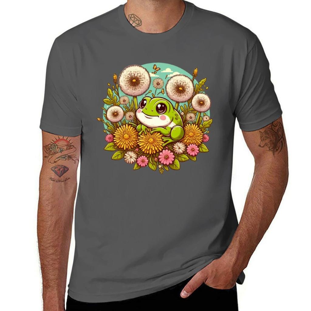Dandelion Frog Tshirt Antipilling Casual Tshirt
