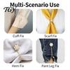 Magnetic Trousers Hem Clip Faux Pearl Flower Clothing Pin, Button for Shortening Adjustable Pin Shirt Hems Pants Legs, Clothes Decorative with