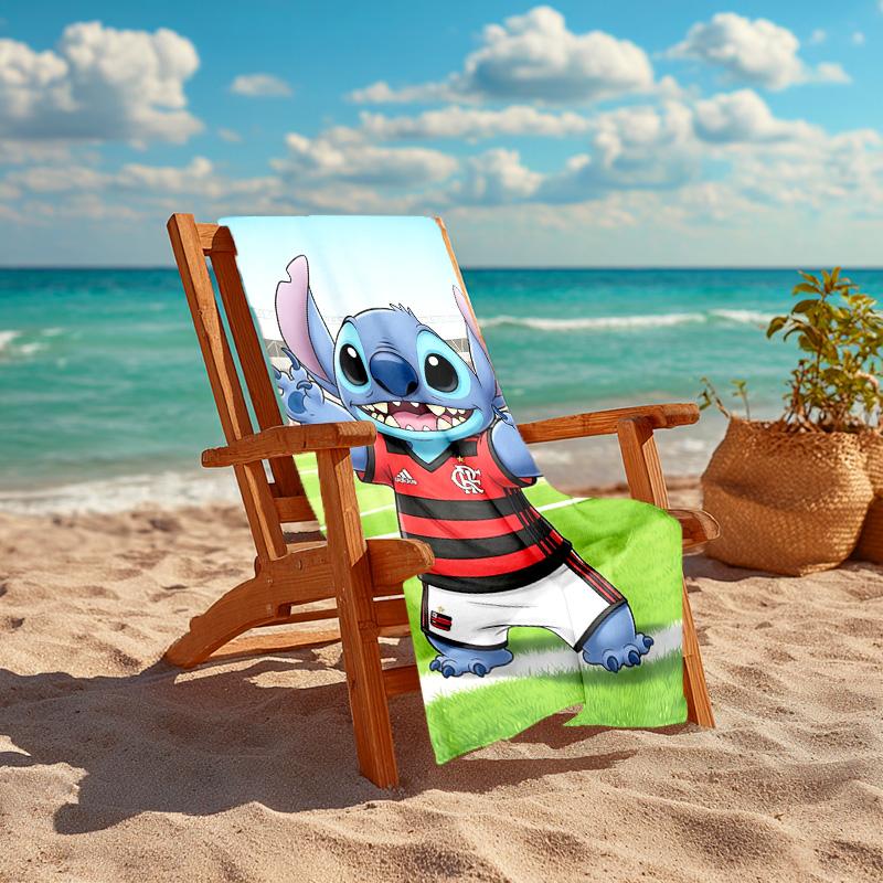 1pc Stitch Flamengo Kit Cartoon Quick Dry Microfiber Bath Towel for Swimming Surfing Camping Unisex Holiday. SJT7201188