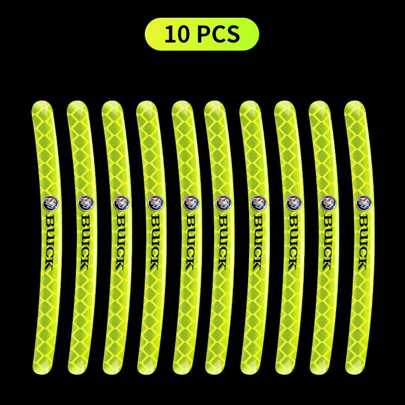 Car Bike Motorcycle Wheel Hub Reflective Stickers For Buick Regal LaCrosse Encore enclave royaum Park Avenue Envista GL8 GL6