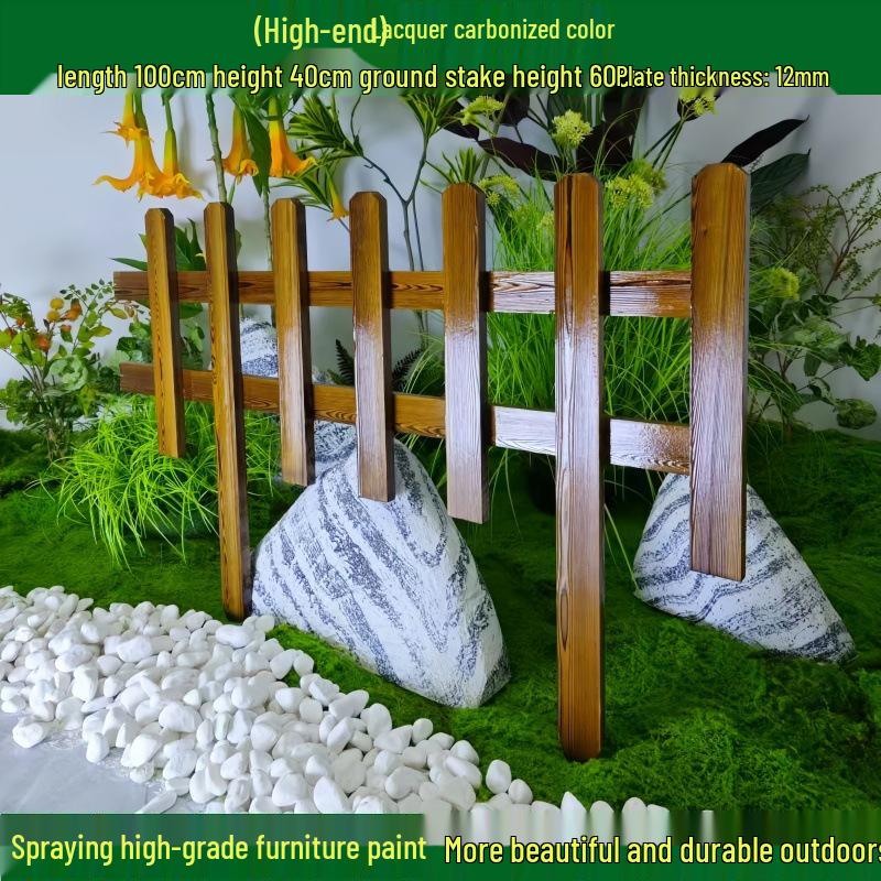 Декоративный деревянный штакетник для сада и цветников