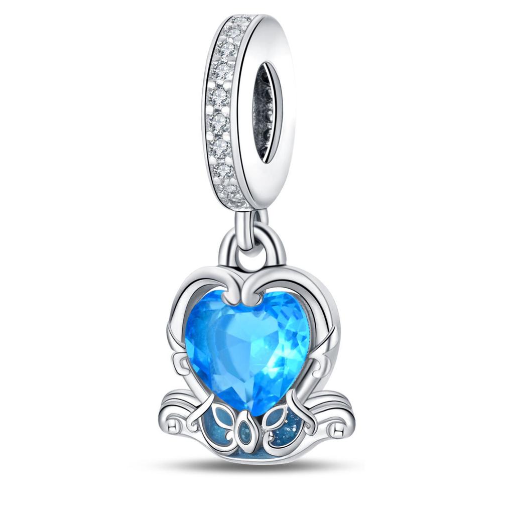 S925 серебро сказочный город серии замок мечты единорог DIY ювелирные изделия кулон бусы