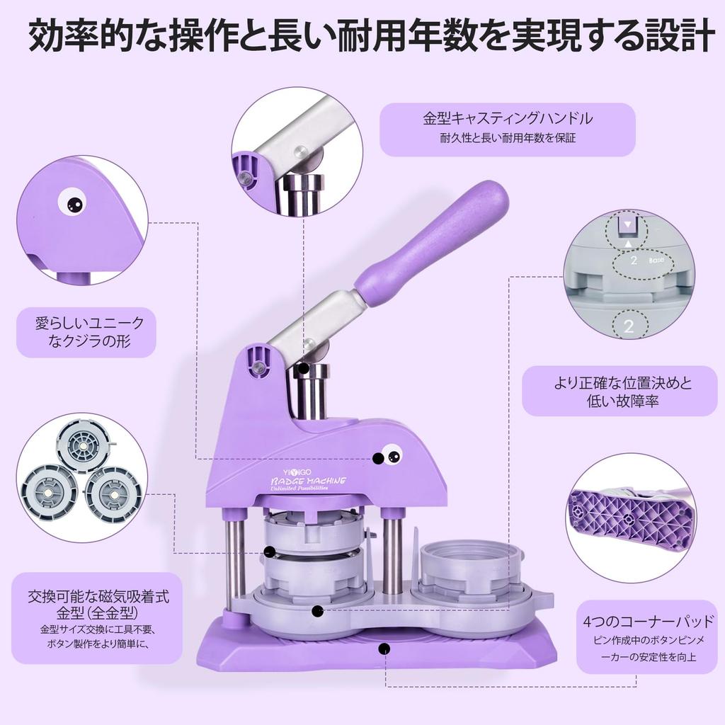 Значок для банки Значок для банки Инновационная магнитная адсорбция 3 300 комплектов материалов для значка банки Значок для банки Фиолетовый Машина, Машина, Функция, Размеры, 25/32/58 мм,