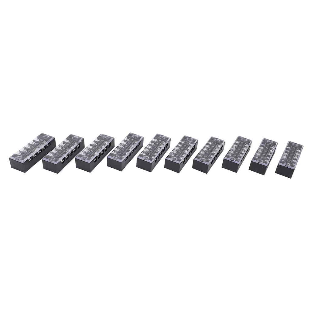 TB‑1505L Terminal Block 5 Positions 600V 15A Dual Row Screw Terminals Strip for Distribution Boxes Distribution Cabinets