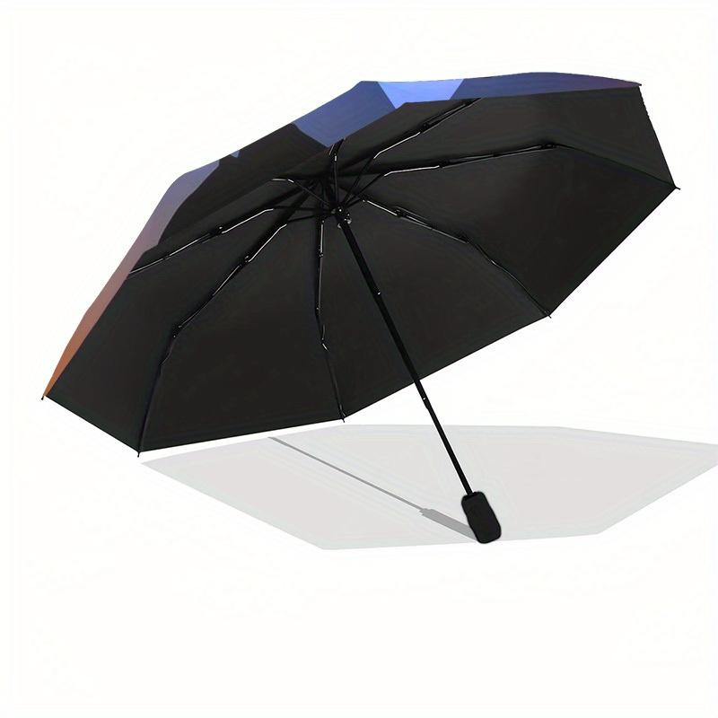 1pc Motorcycle Sunset Themed High-quality Umbrella,Automatic Opening and Closing Umbrella,Multi-functional Umbrella G0811050