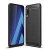Case for Samsung Galaxy A70 In Black Carbon Fiber TPU