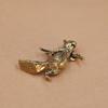 Solid Brass Office Desk Decoration Ornament Anti-Squirrel Bronze Tea Pet Craft Gift Handheld Piece