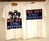 Винтаж 90#039;s Red Hot Chili Peppers Рок-группа Белая Унисекс Футболка Репринт S5XL Унисекс Футболка