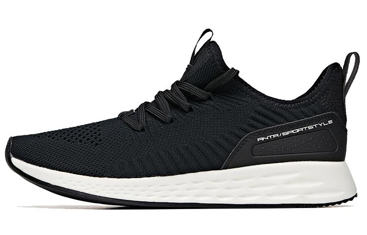 Women's Sneakers ANTA Casual Shoes Women's Low-top Black/Ivory White