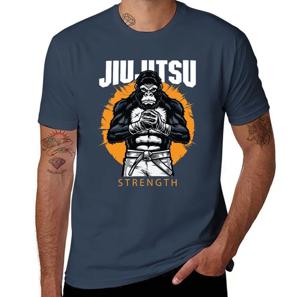 Футболка Gorilla Jiu Jitsu V2 Повседневная Модная Уличная Одежда Футболка