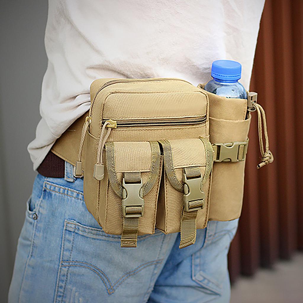 Унисекс Поясная сумка Карман для бутылки Водонепроницаемость Износостойкий Легкий Большой вместительный Туризм Велоспорт