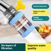 6 слоев очиститель воды для крана Универсальный фильтр для крана Защита от брызг Вращение на 360 градусов Экономия воды Аэратор для дома Кухни Ванной комнаты
