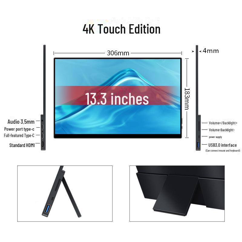 Spot 15.6" 4K портативный внешний дисплей для ноутбука, телефона, коммутатора, PS5