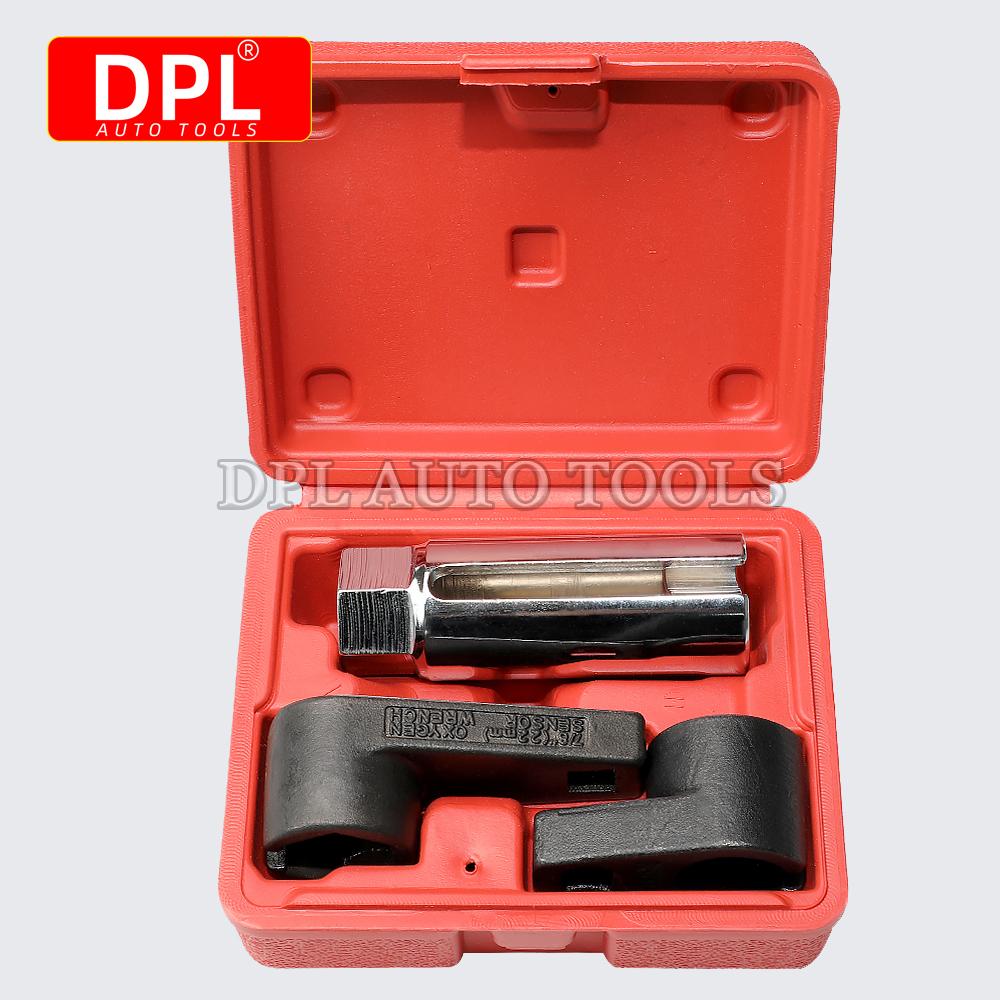 3/8' 22MM Lambda Offset Oxygen Sensor Socket Wrench O2 Tool Kit Set Adapter Engine Wrench