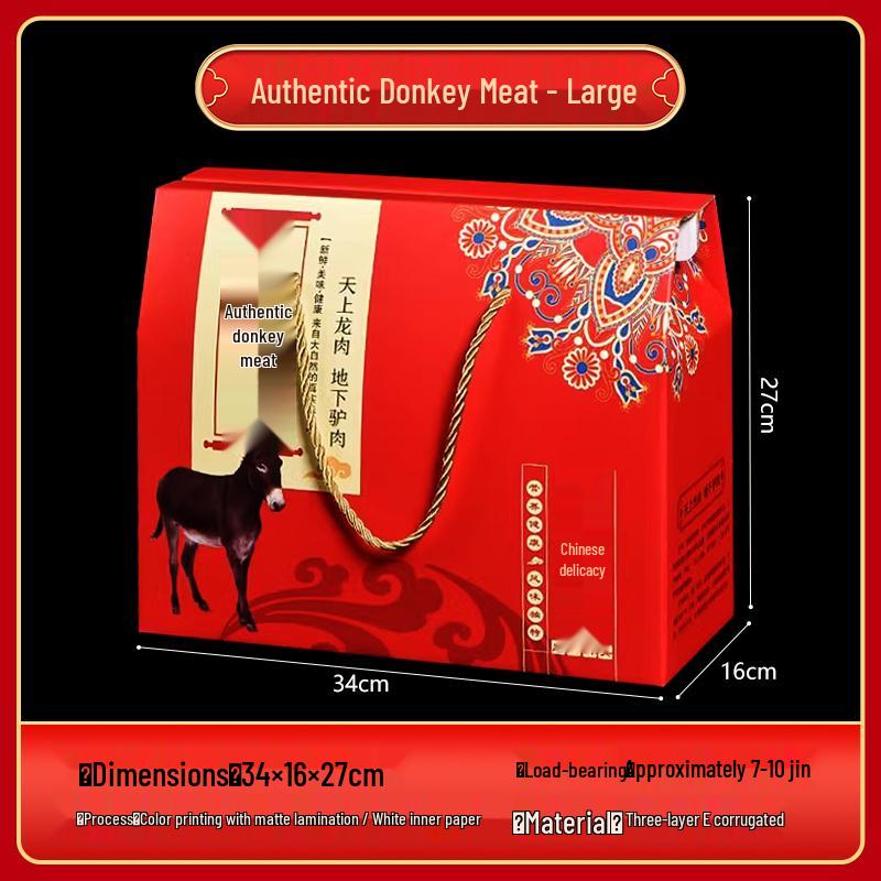 Spring Festival Deli Gift Box: Cardboard Packaging for Meats and Seafood