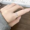 Кольцо из стерлингового серебра S925 с розовым квадратным бриллиантом - Романтический подарок для женщин