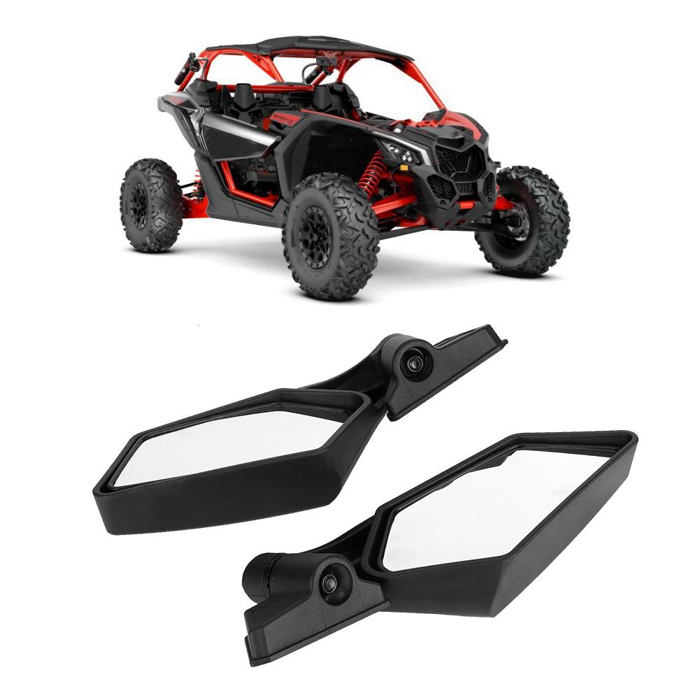 UTV Modified Shock Proof Rearview Mirror Side Mirrors Fit for Can Am Maverick