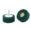 1/2pcs 6mm Shank Flap Fiber Cylindrical Grinding Head Sanding Wheel Scouring Pad Abrasive Brush For Stainless Steel Polishing