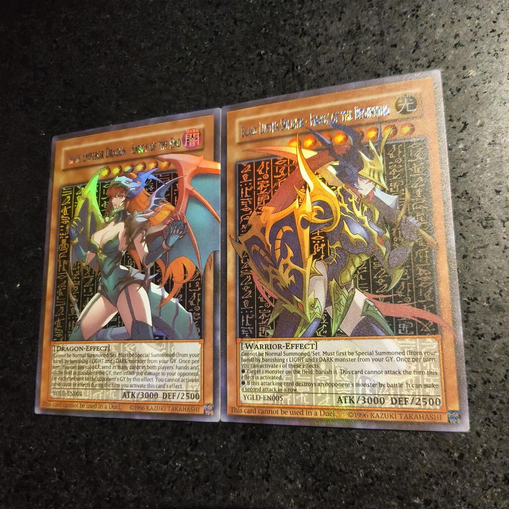 2 шт./комплект Yu-Gi-Oh! Черный Luster Soldier Сделай сам Самоконтроль Коллекционирование Подпись Торговая Флэш-карта Аниме Мультфильм Оригинальная Серия Подарок