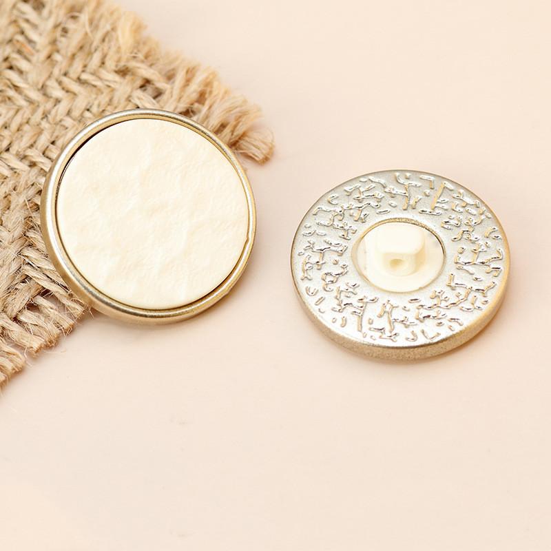 10pcs Pretty Plating Buttons Square Round Buttons Coat Windbreaker Sweater Accessories Various Styles DIY Sewing Supplies