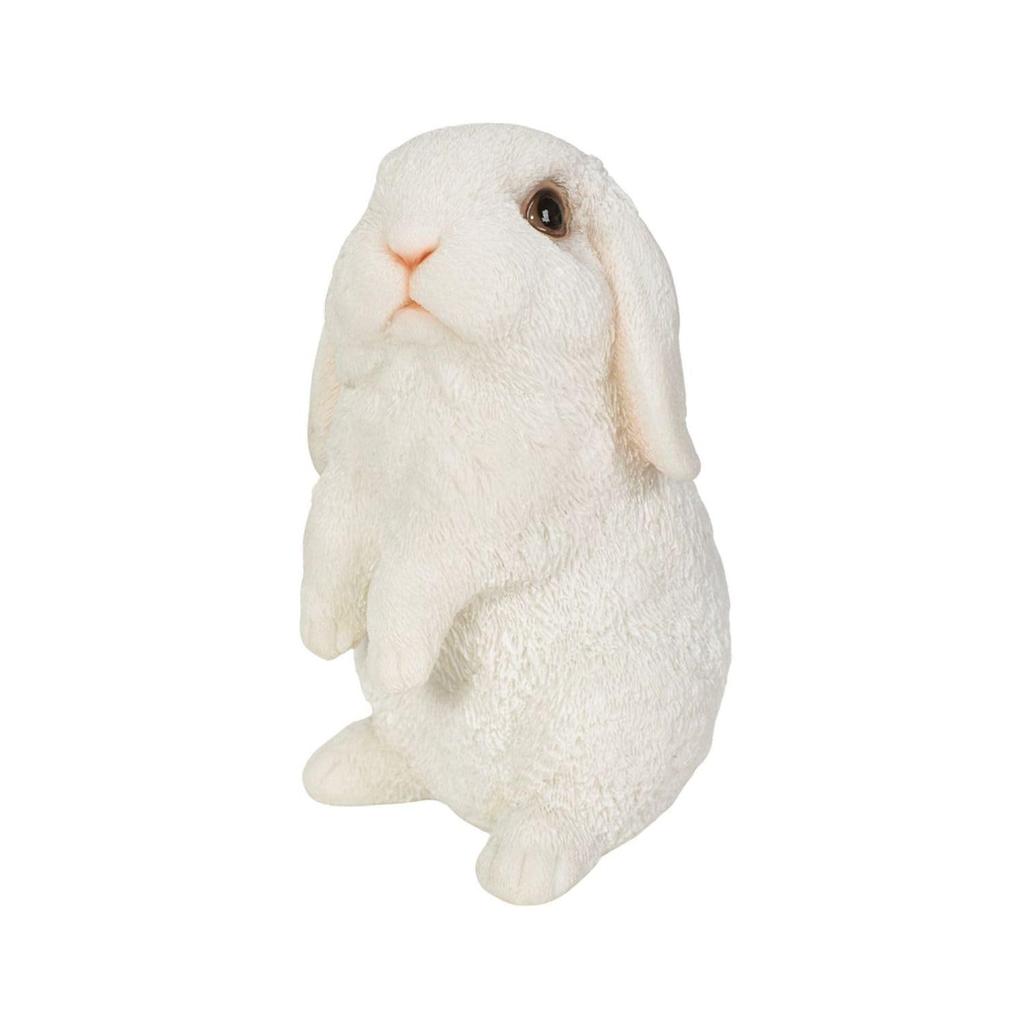 Ubia Standing American Fuzzy Lop White Light 11 X 10 X Cm Doll Figure Ornament Animal Garden Decoration Rabbit 16.7 H16303-4A