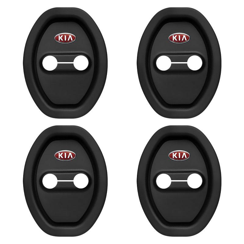 4Pcs Car Door Stopper Cover Door Lock Protective Covers Car Goods For KIA Sportage Ceed Rio 3 4 K2 K3 K4 K5 K6 K7 K8 Picanto Sorento Optima