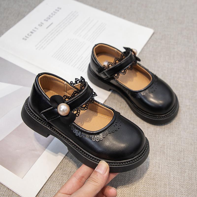 Студенческие туфли для девочек детские туфли принцессы из маленькой кожи 2025 весна и осень детские Мэри Джейн на мягкой подошве одинарные туфли противоскользящие и не впитывающие запах