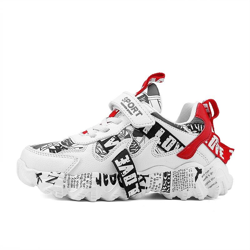 Spring Sneakers Kids Sports Shoes For Boys Children Casual Boy Sneaker Graffiti Girls Student Shoes Child Anti-Slippery