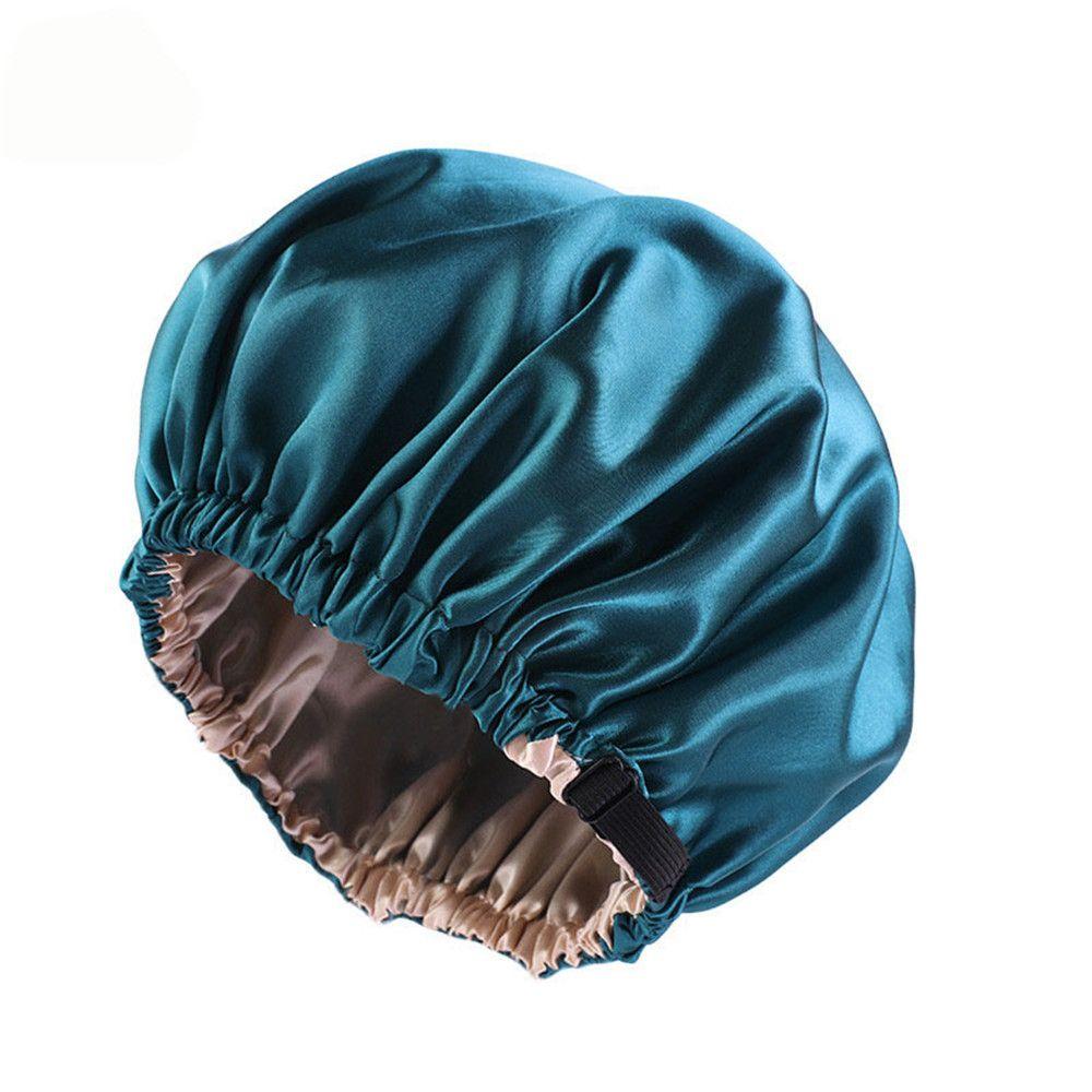 Women Flat For Sleeping Round Headwear Satin Hair Cap Haircare Ceremony Adjustable Night Hat