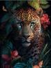Алмазная живопись Джунгли Пантера Diy Полный квадратный круглый дрель Стразы Вышивка Дикие животные Мозаика Наборы для вышивки крестом Цветы Настенный декор