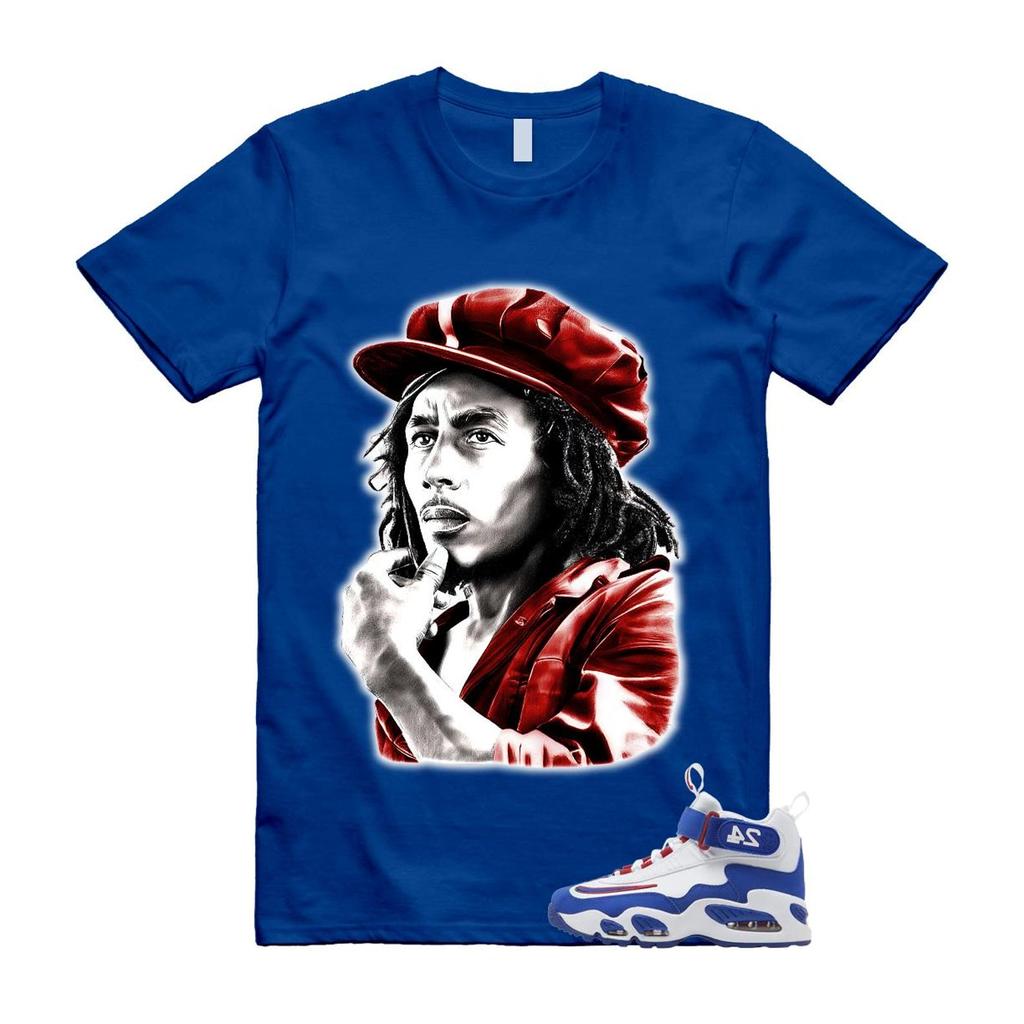Air Griffey Max 1 USA White Blue Red T Shirt Match MARLEY