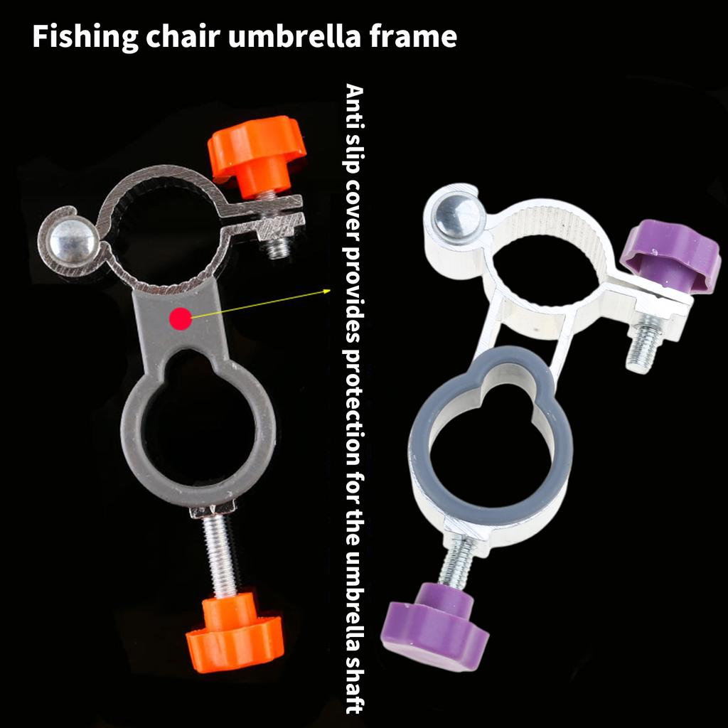 2 шт. Портативный рыболовный стул, крепление-клипса для зонта, пляжный, для рыбалки на открытом воздухе, держатель для зонта для рыболовного стула, рыболовные снасти, подарки