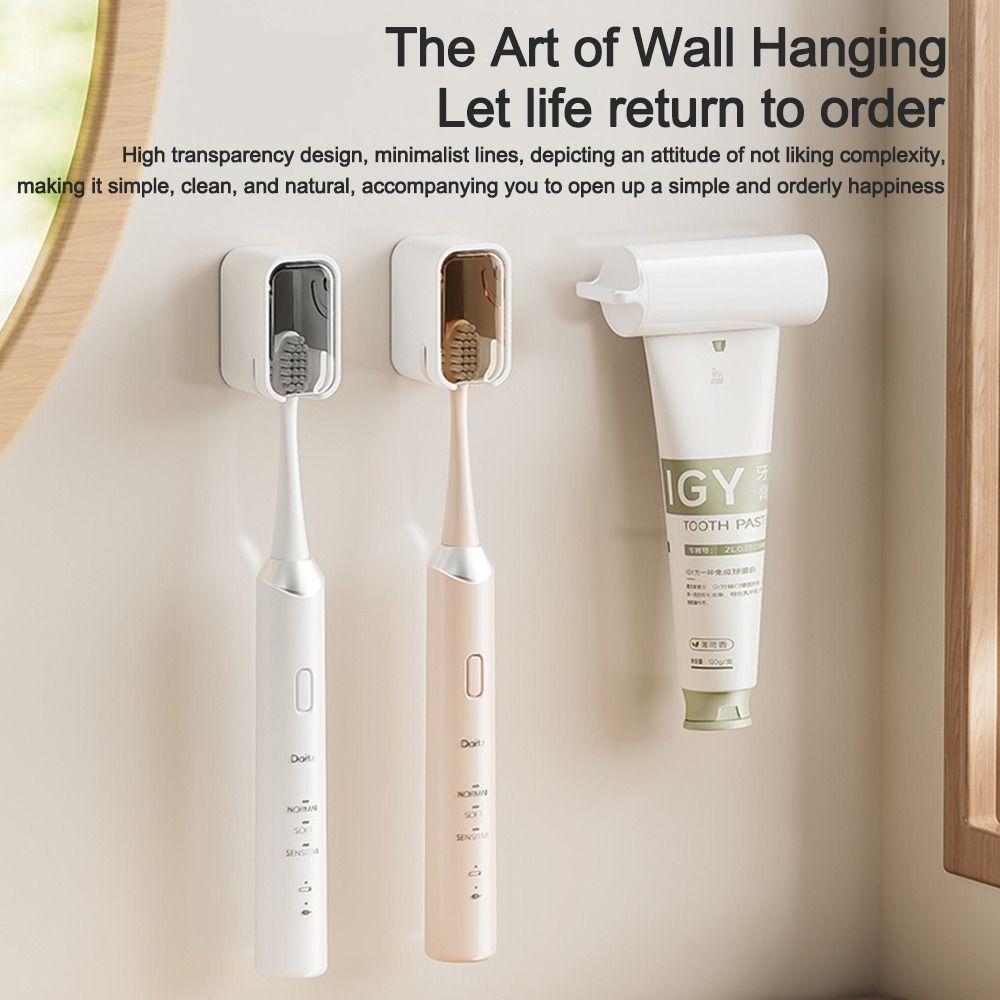 Dustproof Toothbrush Rack Flip-top Electric Toothbrush Storage Rack Portable Toothbrush Holder