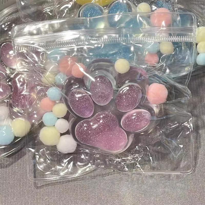 Желейные блестки, мягкие, кошачьи лапки, игрушка для снятия стресса, декомпрессионная игрушка, медленно восстанавливающаяся, игрушка-фиджет для детей и взрослых, рождественские подарки