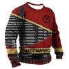 Vintage Mechanic T Shirt For Men Mechanic Tools Printed Long Sleeve Tee Pullover Male Round Neck Street Oversized Cotton T-shirt
