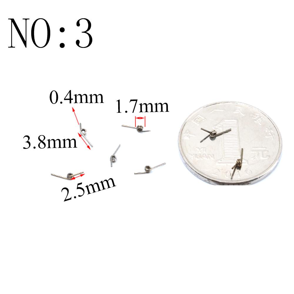 20PCS Wire Diameter 0.3mm Micro Mini 304 Stainless Stee Torsion Spring For Jewelry