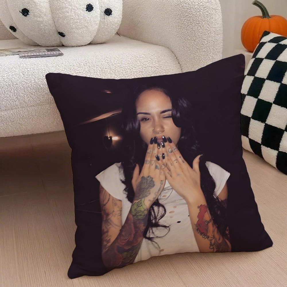 Американская певица K-Kehlani Ashley Parrish Наволочка Чехол для декоративной подушки Скрытая пуговица Прочный полиэстер Подушка для стула