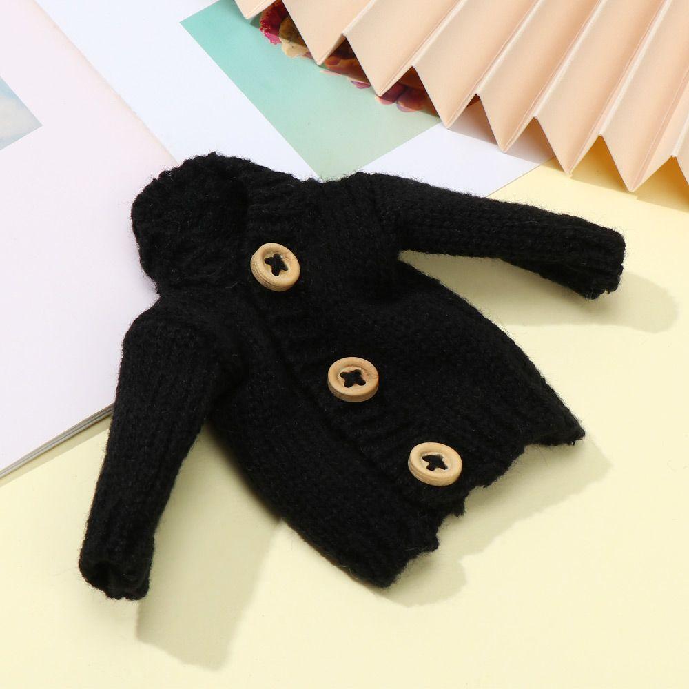 Toys Doll Accessories Multicolored Tops Casual Dress Dressing Clothes Mini Knitted Sweater Fur Coat