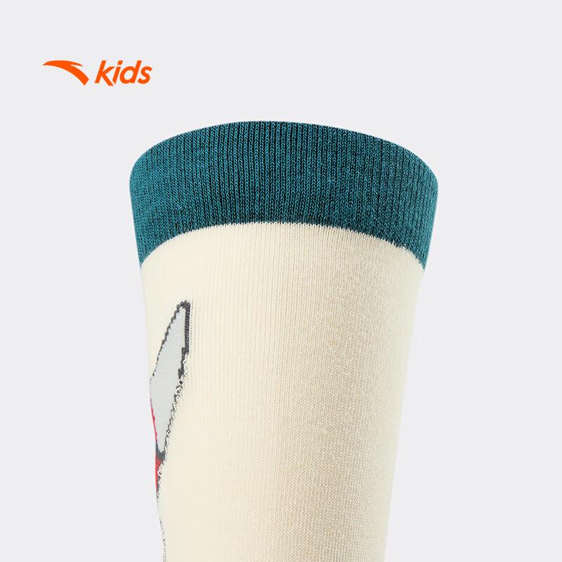 ANTA Kids Breathable Combed Cotton Crew Socks (3-Pack)