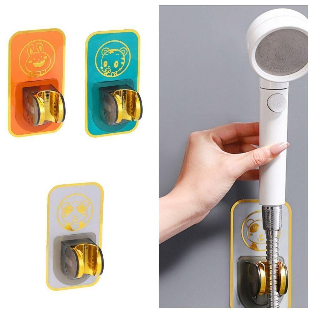 Punch-Free Shower Bracket Wall Mounted Shower Head Base Durable Shower Head Stand