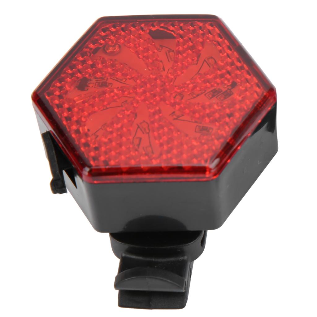 Bicycle Tailight USB Rechargeable Hexagon Safe Warning Flashing Rear Light Cycling Light