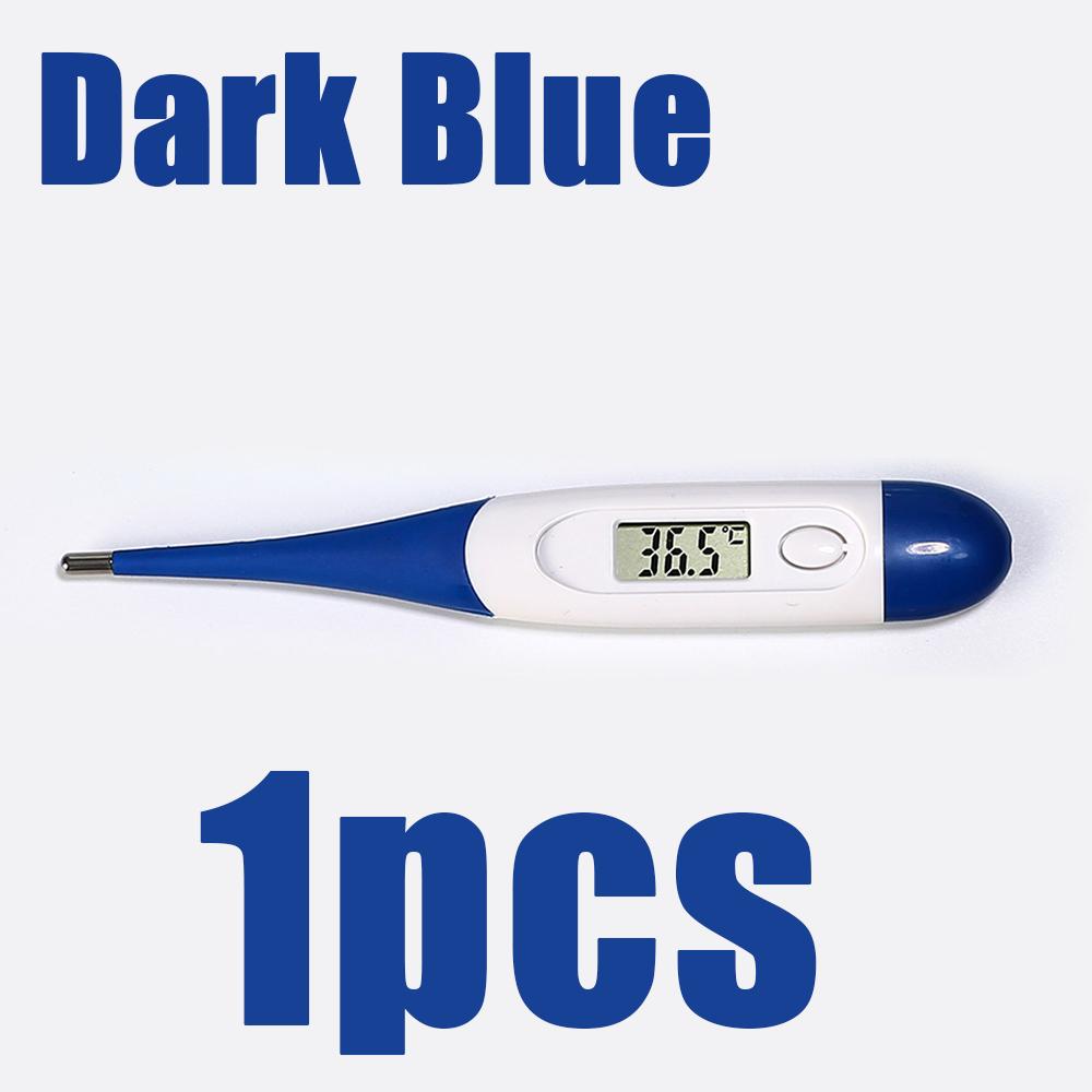 1pcs Electronic Digital Thermometer Household Temperature Measurement Soft Head Oral Cavity Underarm Thermometer Fever Detector