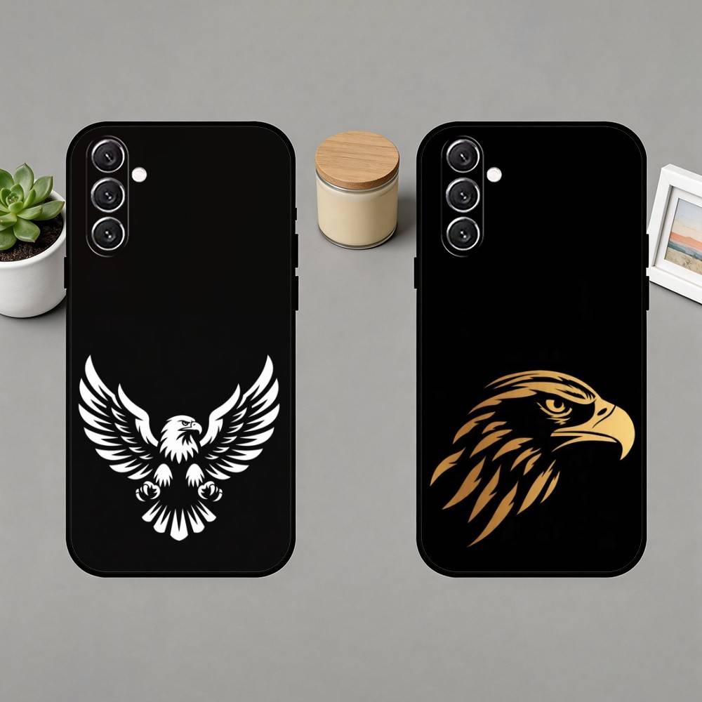 B-bald eagle Phone Case For Samsung Galaxy A91,80,73,72 ,71,53,52,32 ,31,22,21s,20,Soft Black Case