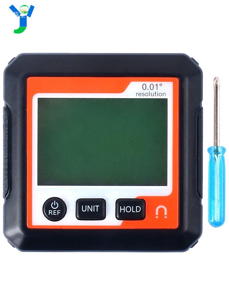 Magnetic Digital Protractor with LCD Display - 90° Portable Angle Finder
