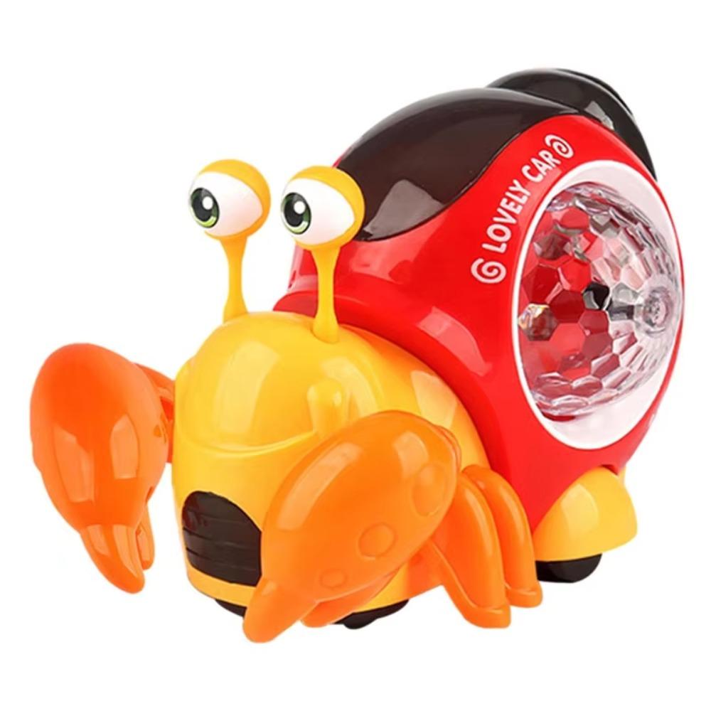 Plastic LED Light Crab Walking Toys With Music Crawling Crab Sensory Toy  Kids
