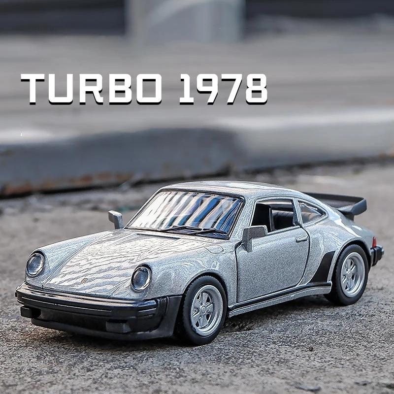 Porsche 911 Turbo 1978 Классический Ретро Суперкар Симуляция Литой и Игрушечный Автомобиль RMZ city 1:36 моделей автомобилей из сплава, подарки для детей